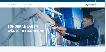 Screenshot of Bernd Münstermann GmbH & Co. KG