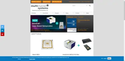 Screenshot of Multi Channel Systems MSC GmbH