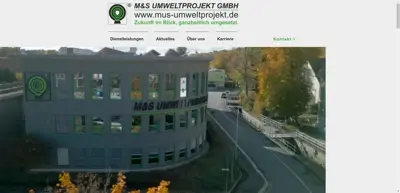 Screenshot of M & S Umweltprojekt GmbH