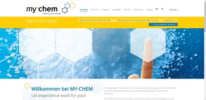 Screenshot of MY-CHEM GmbH