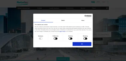 Screenshot of Nabaltec AG