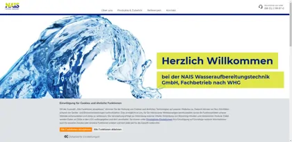 Screenshot of NAIS Wasseraufbereitungstechnik GmbH