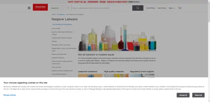 Screenshot of Nalge Europe Ltd.