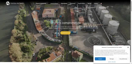 Screenshot of Industrial Quimica del Nalon, S.A.