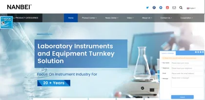 Screenshot of Nanbei International Group Limited & Zhengzhou Nanbei Instrument Equipment Co., Ltd..