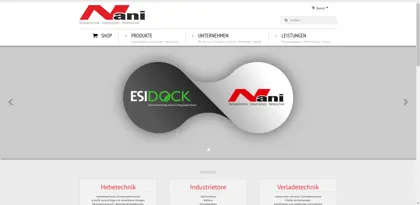 Screenshot of Nani Verladetechnik GmbH & Co. KG