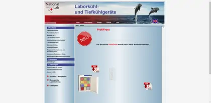 Screenshot of National Lab GmbH