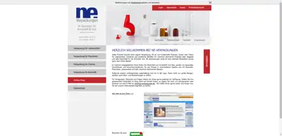 Screenshot of NE-Verpackungen