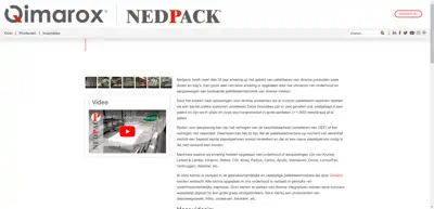 Screenshot of Nedpack Components bv