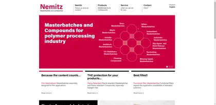 Screenshot of Nemitz Kunststoff-Additive GmbH