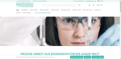 Screenshot of NEOCHEMA GmbH