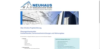 Screenshot of Ingenieurbüro Neuhaus