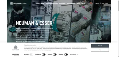 Screenshot of NEUMAN & ESSER GmbH & Co KG