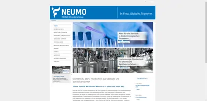 Screenshot of NEUMO Armaturenfabrik-Apparatebau-Metallgießerei GmbH + Co KG