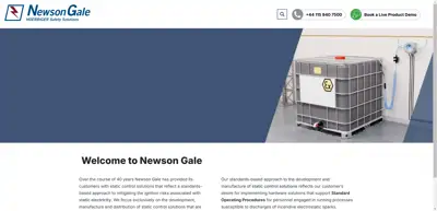 Screenshot of Newson Gale Ltd. Cenelectrex