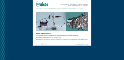 Screenshot of Nisco Engineering AG