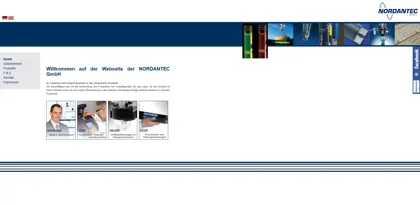 Screenshot of NORDANTEC GmbH