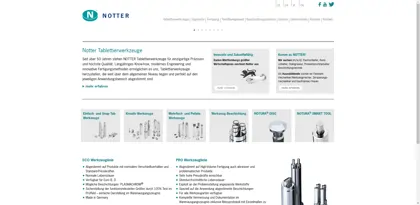 Screenshot of Notter GmbH