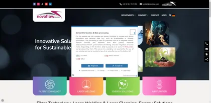 Screenshot of novoflow GmbH