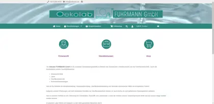 Screenshot of Oekolab FUHRMANN GmbH