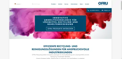 Screenshot of OFRU Recycling GmbH & Co. KG