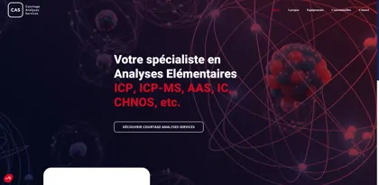 Screenshot of COURTAGE ANALYSES SERVICES