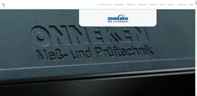 Screenshot of Dipl.-Ing.Otto Onneken Mess- u.Prüftechnik