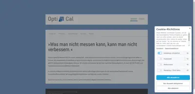 Screenshot of Opti-Cal GmbH