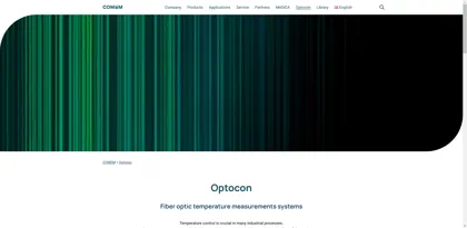 Screenshot of OPTOcon AG