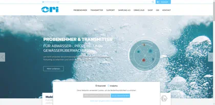 Screenshot of ORI Abwassertechnik GmbH & Co. KG