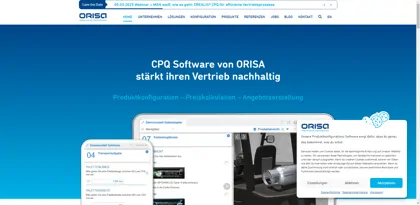 Screenshot of ORISA Software GmbH