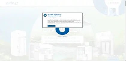 Screenshot of Ortner Reinraumtechnik GmbH