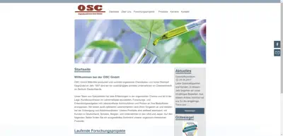 Screenshot of OSC OrganoSpezialChemie GmbH