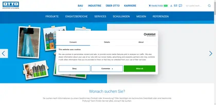 Screenshot of Hermann Otto GmbH