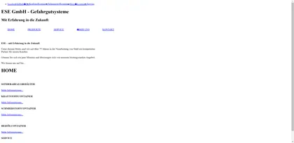 Screenshot of OTTO Entsorgungssysteme GmbH