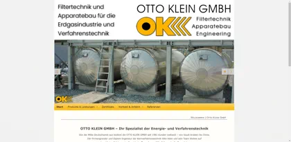 Screenshot of OTTO KLEIN GMBH