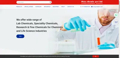 Screenshot of OTTO CHEMIE PVT. LTD.