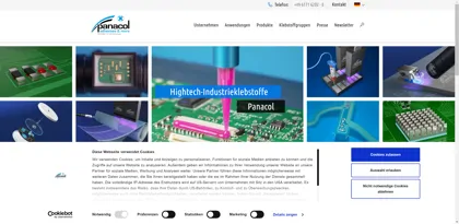 Screenshot of Panacol-Elosol GmbH