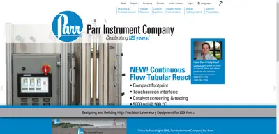 Screenshot of Parr Instrument Company