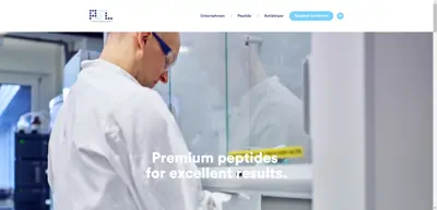 Screenshot of Peptide Specialty Laboratories GmbH