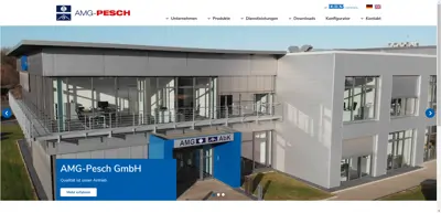 Screenshot of AMG-Pesch GmbH