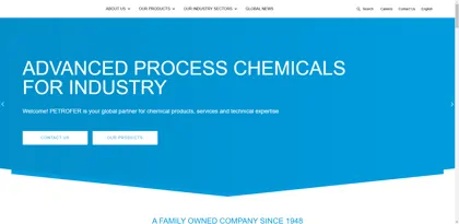 Screenshot of PETROFER CHEMIE H. R. Fischer GmbH + Co. KG