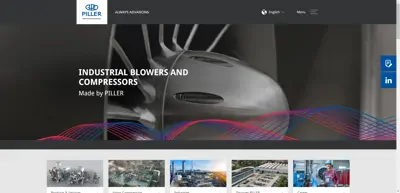 Screenshot of Piller Industrieventilatoren GmbH