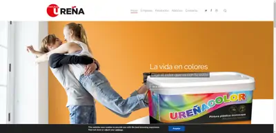 Screenshot of Pinturas Ureña