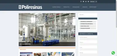 Screenshot of Poliresinas San Luis S.A.