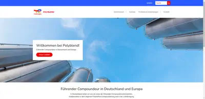 Screenshot of Polyblend GmbH