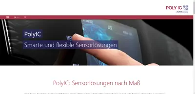 Screenshot of PolyIC GmbH & Co. KG