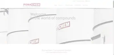 Screenshot of Ponachem Compound GmbH