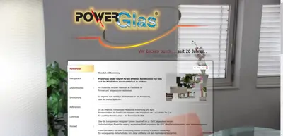 Screenshot of PowerGlas GmbH