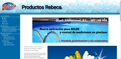 Screenshot of PRODUCTOS REBECA, S.A.